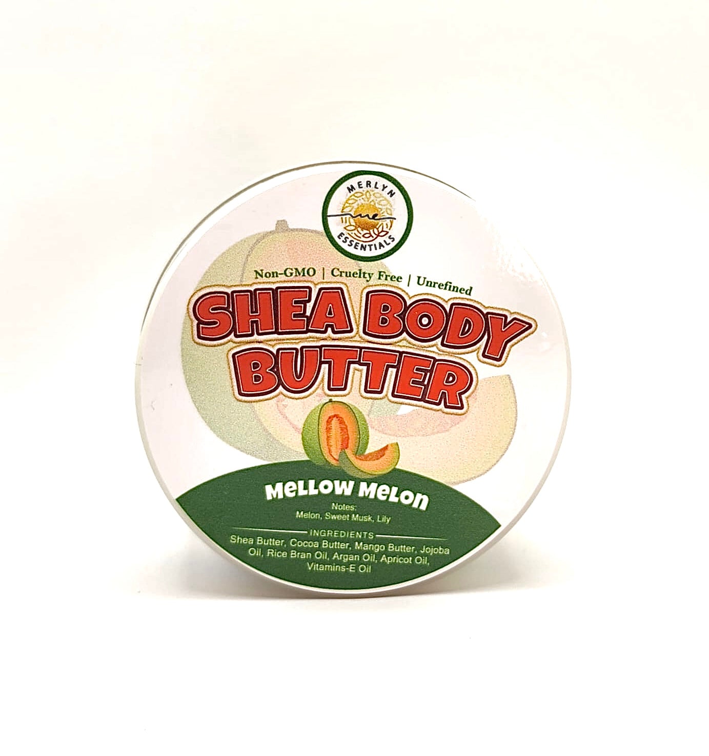 Shea Body Butter with Rosehip Oil - Mellow Melon Scent