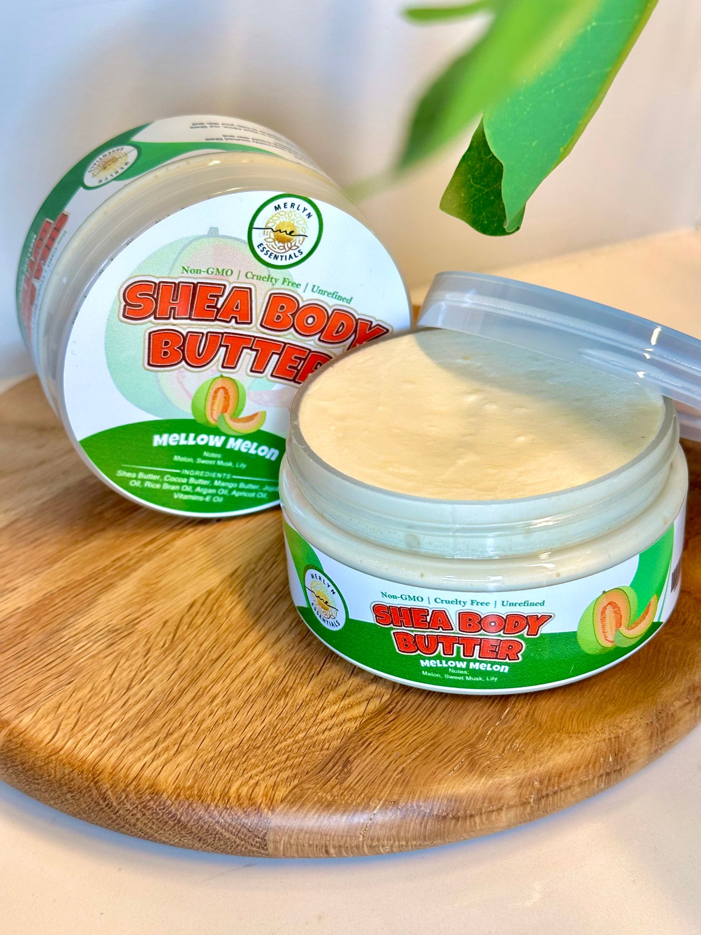 Shea Body Butter with Rosehip Oil - Mellow Melon Scent
